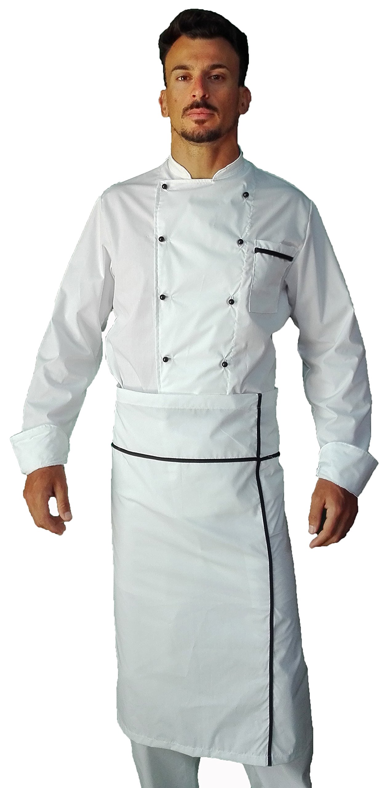 tessile astorino completo cuoco bianco, Made in Italy (XS)