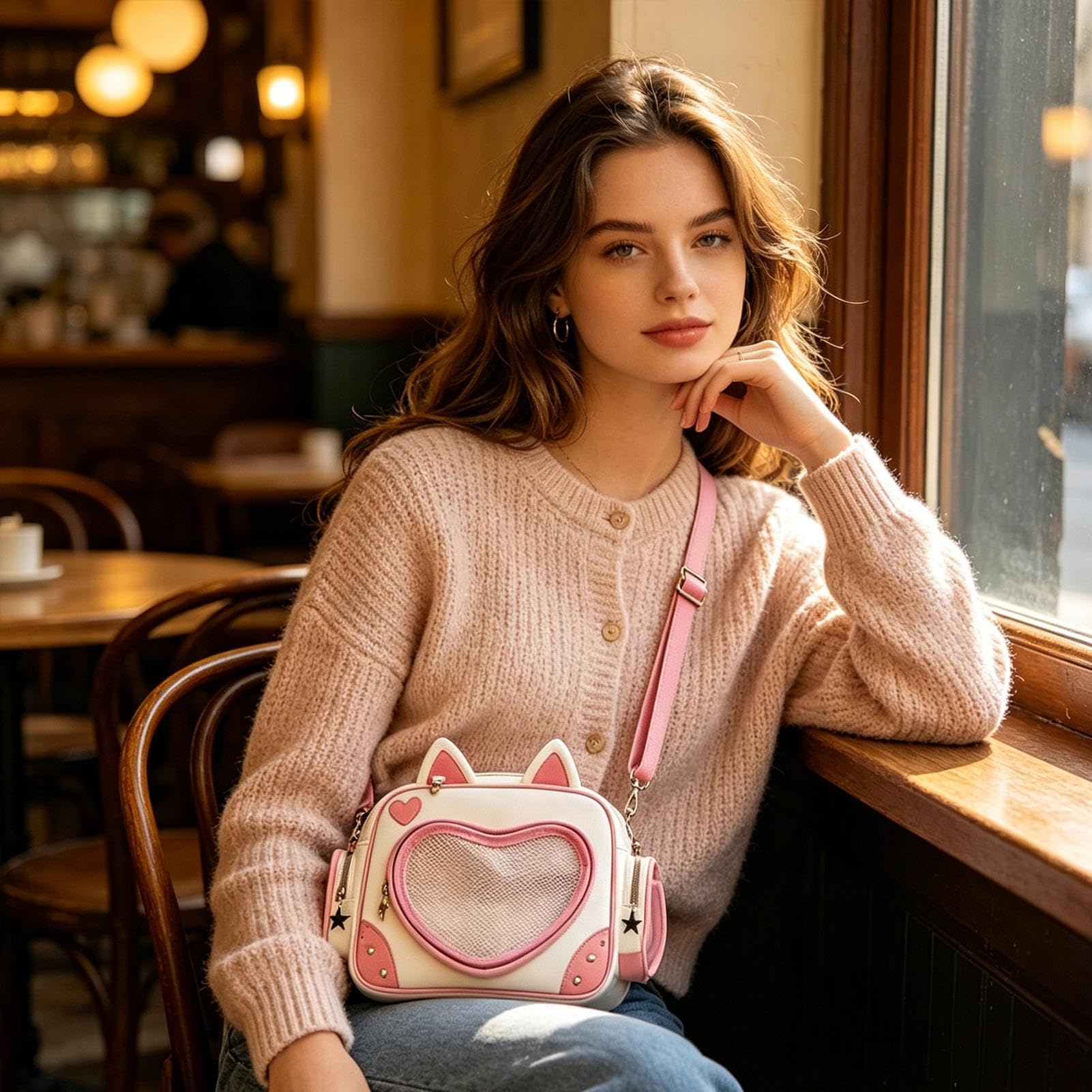 Mochila Pequeña para Mujer Elegante y Multicompartimentos