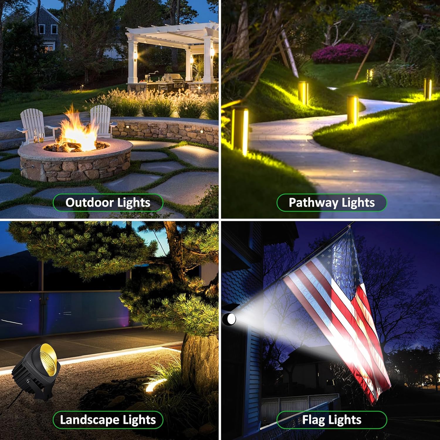 100W Landscape Lighting Transformer, Low Voltage 12V Transformer for Landscape Lighting with Timer and Photocell Sensor 120V AC to 12V DC IP65 Weatherproof, for Spotlight, Pathway Garden Step Light