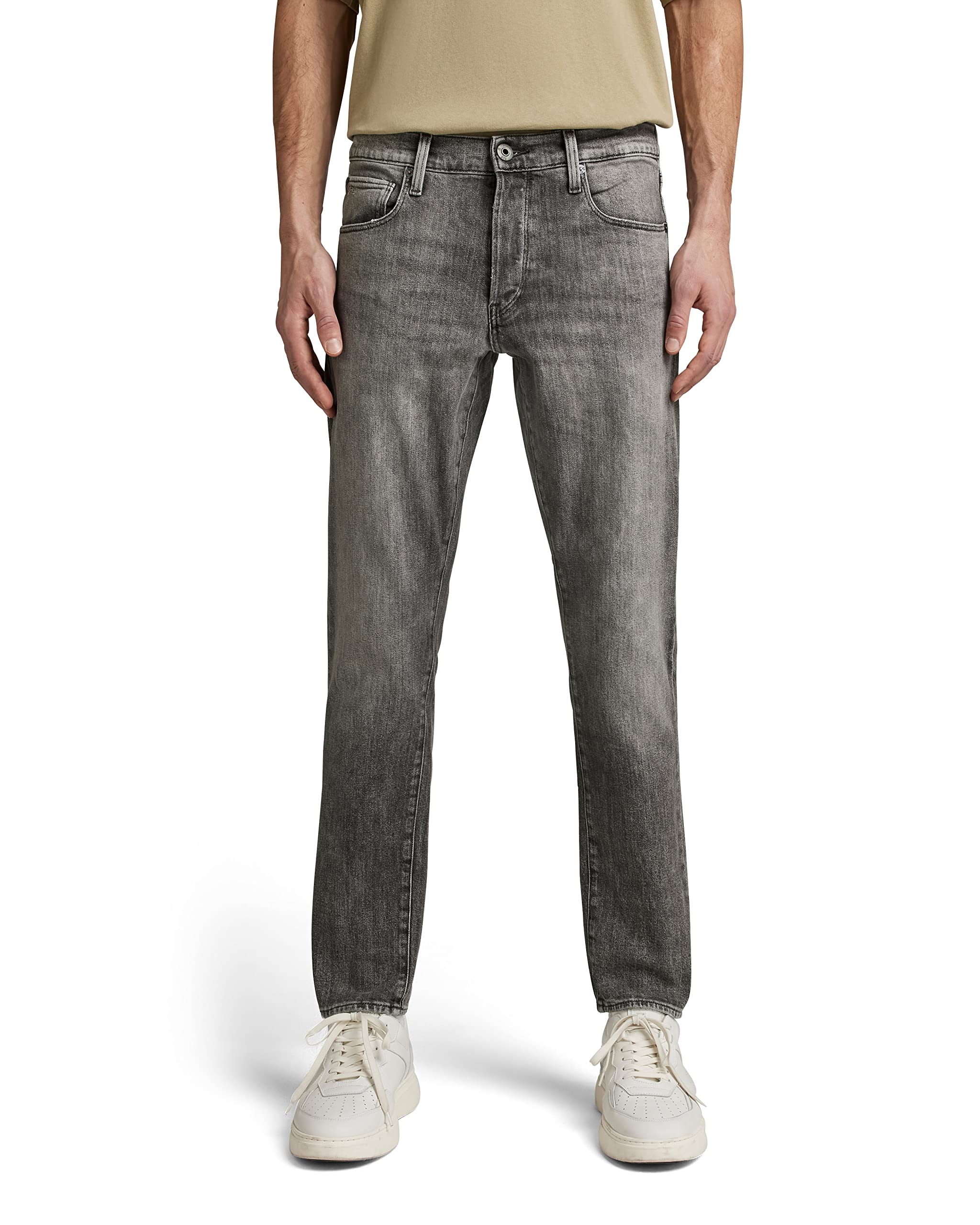 G-Star Men's Grey (Faded Carbon 51003-C909-C762) 3301 Regular Tapered Jeans, 29W / 32L