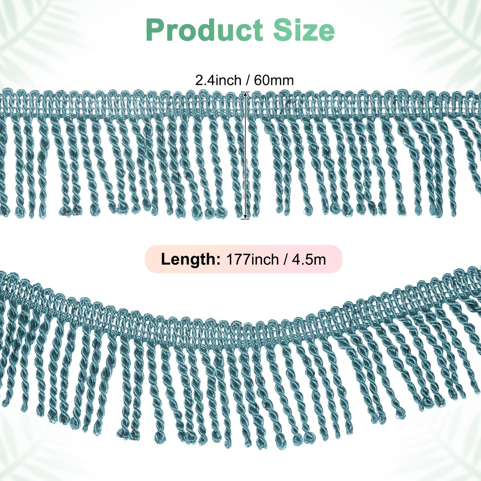 M METERXITY 5 Yards Curtain Fringes Fringe Trim - Image 3