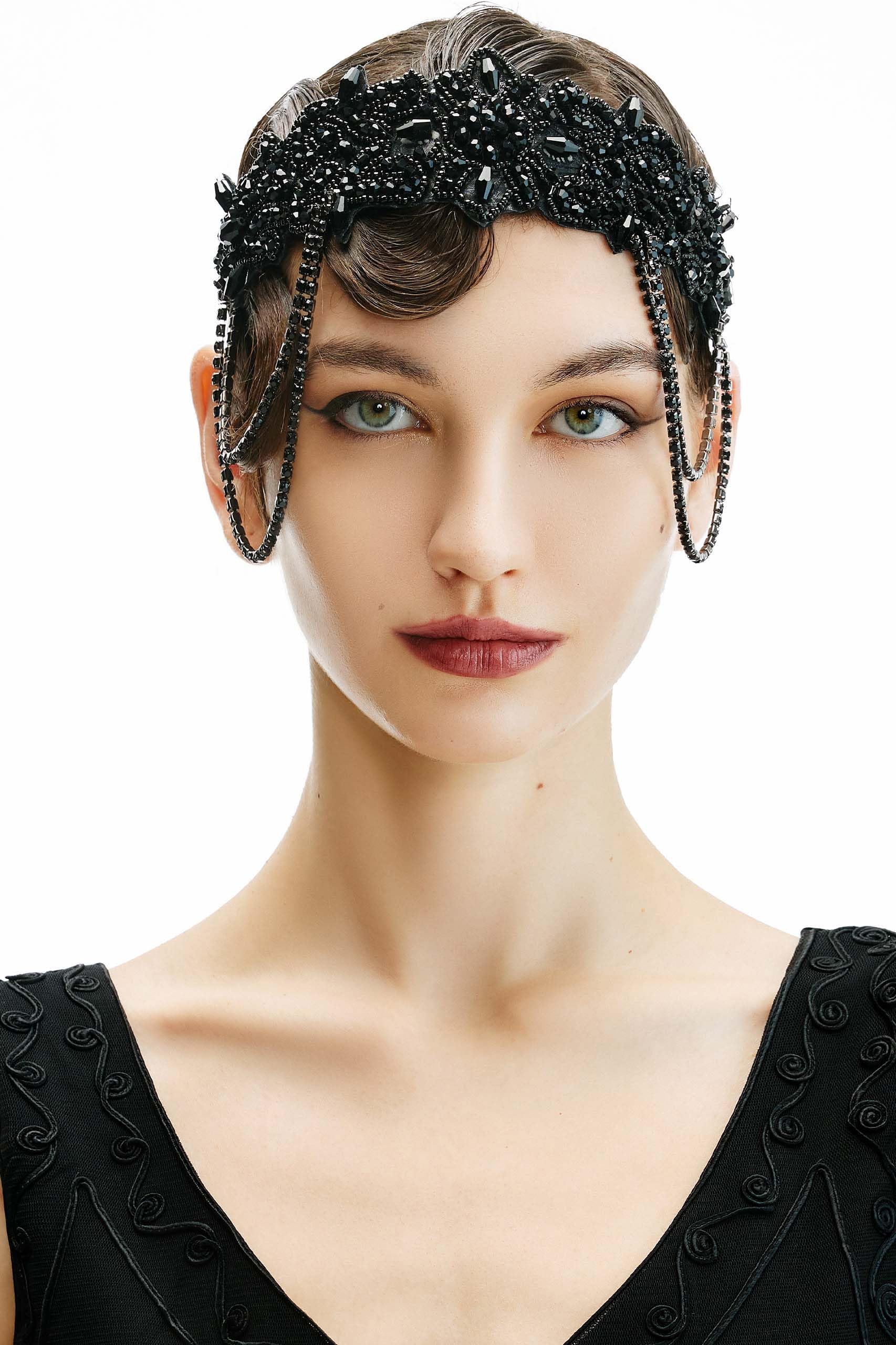 Amazon.com: BABEYOND 1920s Flapper Headpiece Roaring 20s  display picture 1