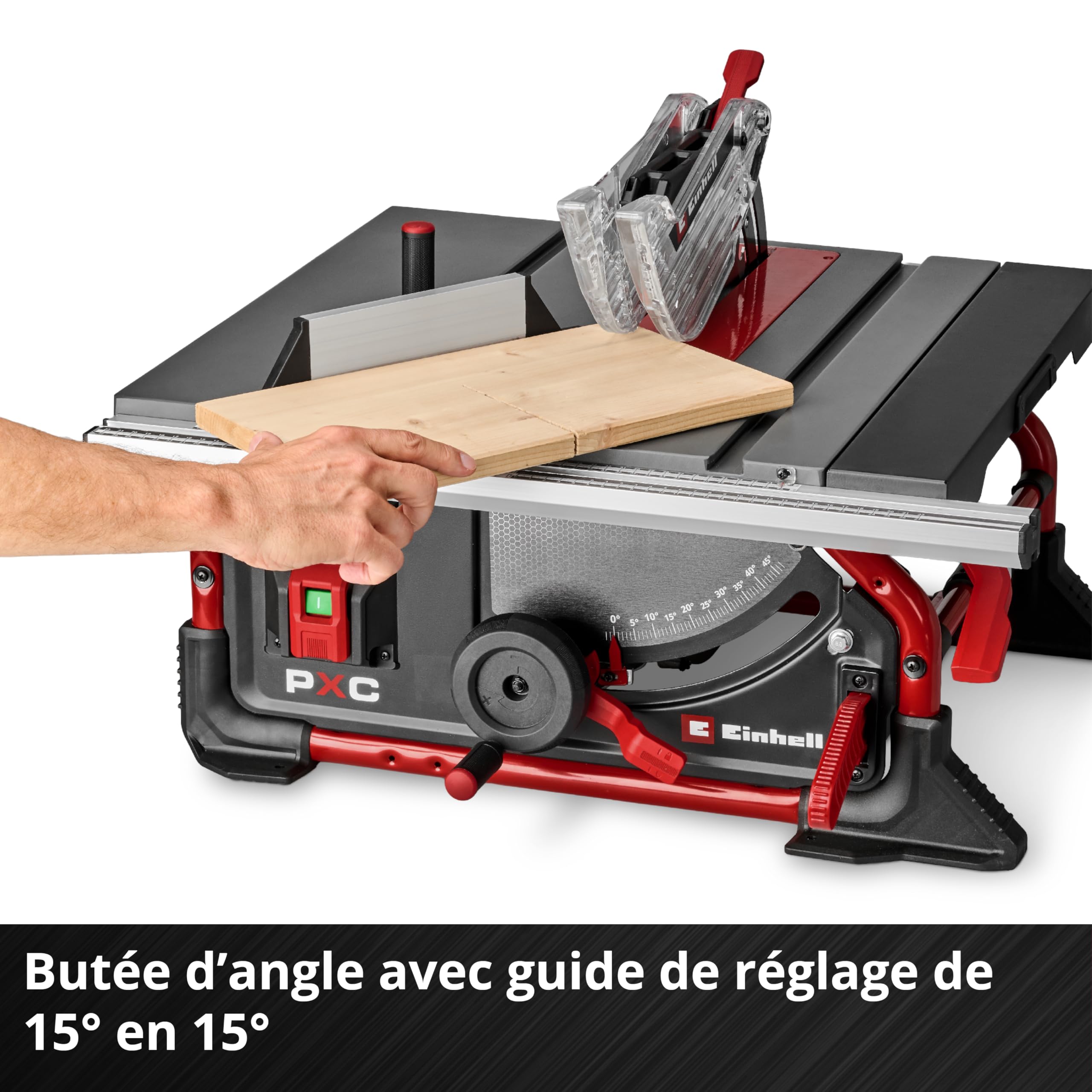 Einhell TE-TS 36/10 T Scie circulaire sur table sans fil 36 V lame Ø 254 mm hauteur de coupe 89 mm inclinaison 45° Li-Solo Power X-Change