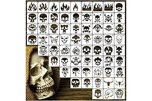 Premium Reusable Skull Hand Tattoo Stencil