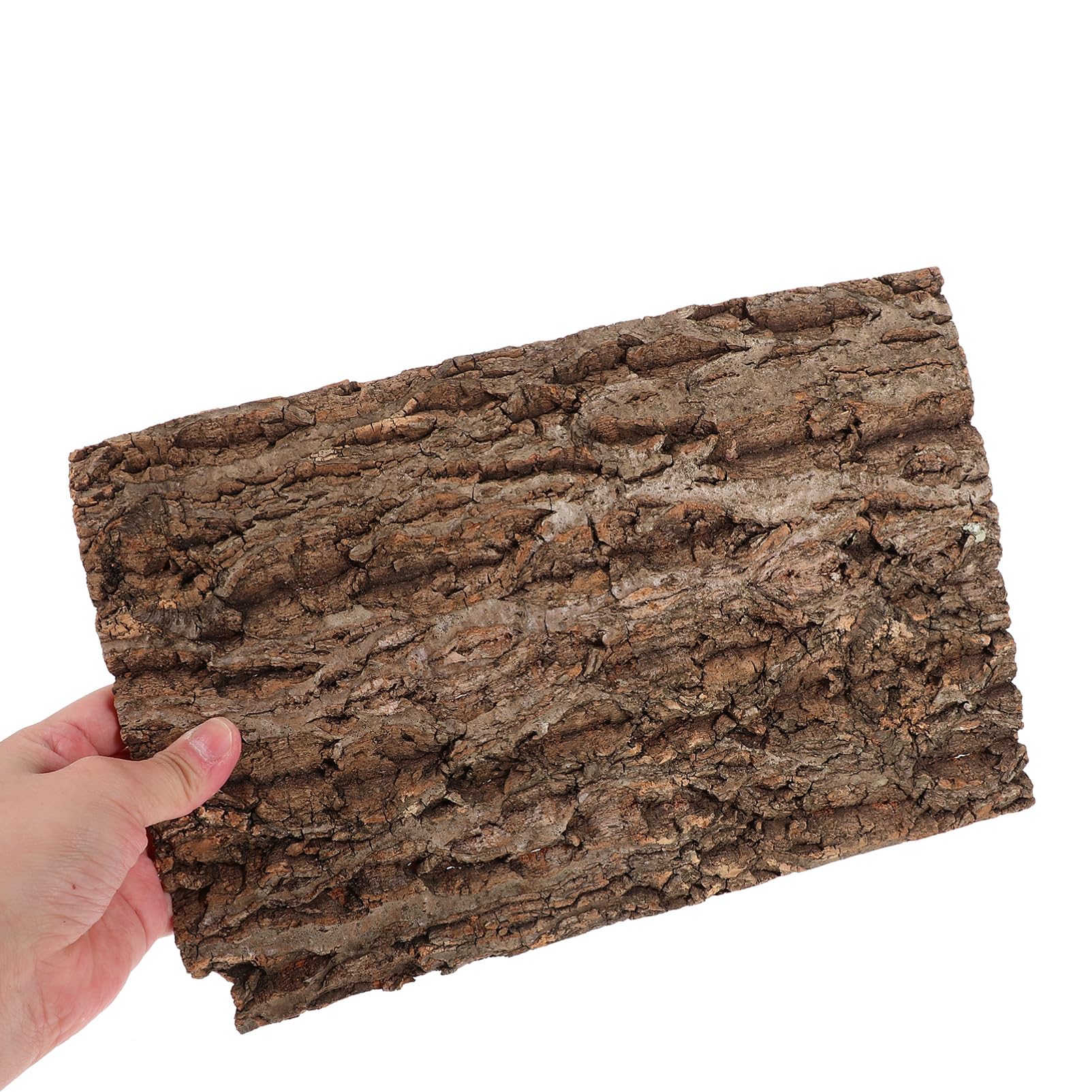 BELLIFFY Cork Bark Background for Reptile Tanks Lightweight Terrarium Decoration Reusable Bark Backdrop Safe Material Versatile Aquarium Wall Decor