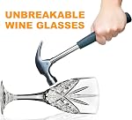 Godinger Wine Glasses Goblets, Shatterproof and Reusable Acrylic - Dublin Collection, Set of 4