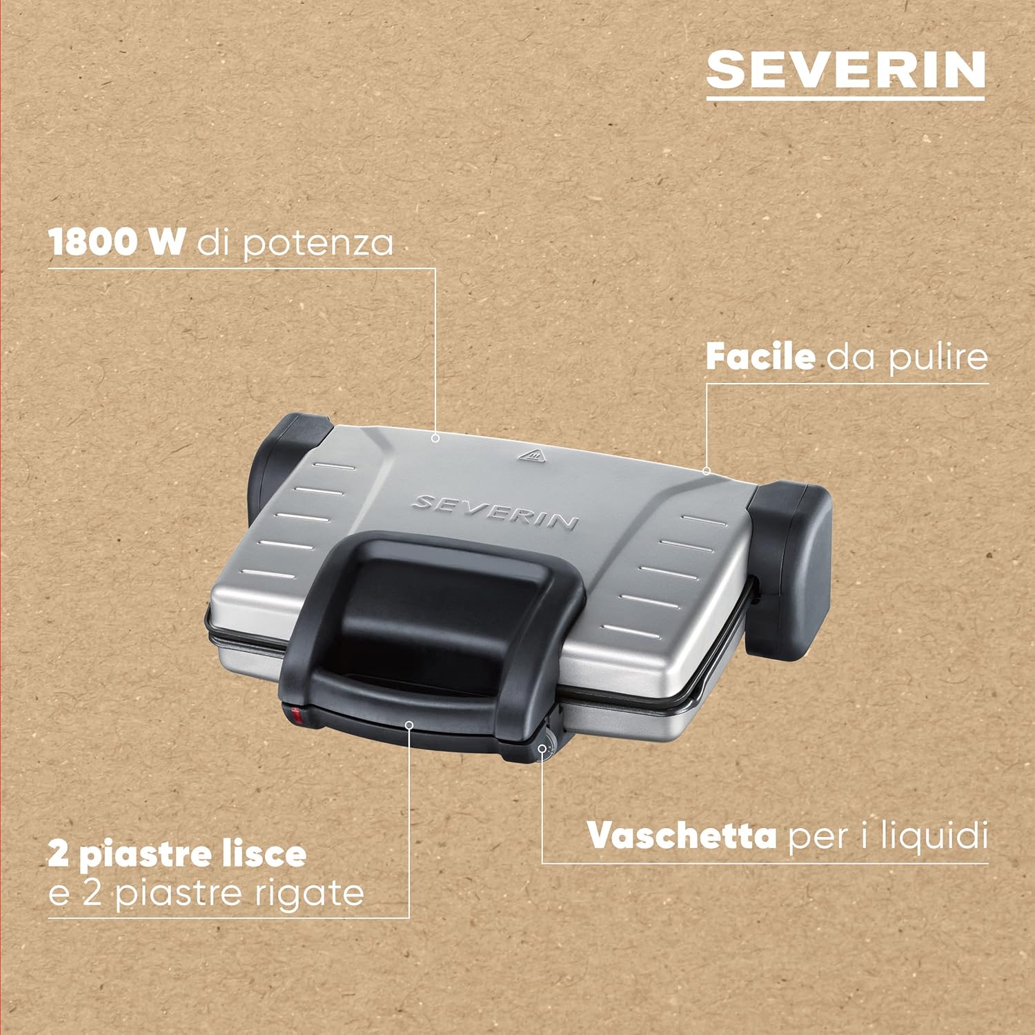 SEVERIN KG 2389 Bistecchiera elettrica cucina 1800 W, Bistecchiera da tavolo XL trasformabile in barbecue con piastra rimovibile, Bistecchiera antiaderente 41 x 30.8 x 11.9 cm SEVERIN KG 2389 Bistecchiera elettrica cucina 1800 W, Bistecchiera da tavolo XL trasformabile in barbecue con piastra rimovibile, Bistecchiera antiaderente 41 x 30.8 x 11.9 cm