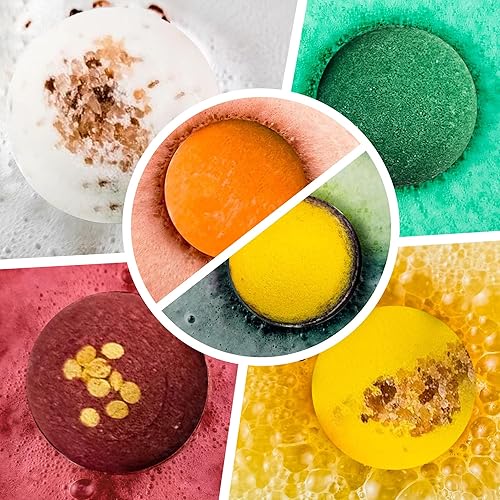 Miniatura 4 de Cosset Paquete de 12 bombas de baño de 2.6 onzas, bombas de baño poderosas para tu mente, cuerpo y alma