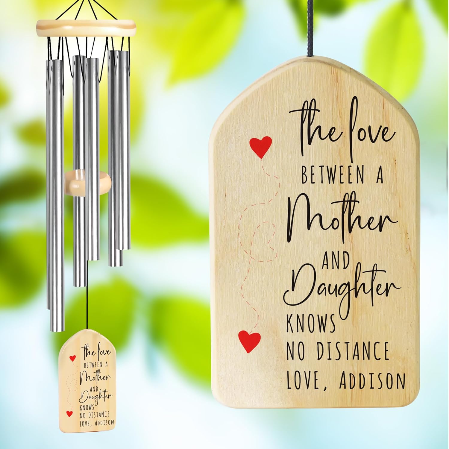 Gift for Mom from Daughter, Mothers Day Wind Chime, Birthday Gifts for Mom from Daughter, Mothers Day Presents from Daughter, Mom Gifts from Daughters