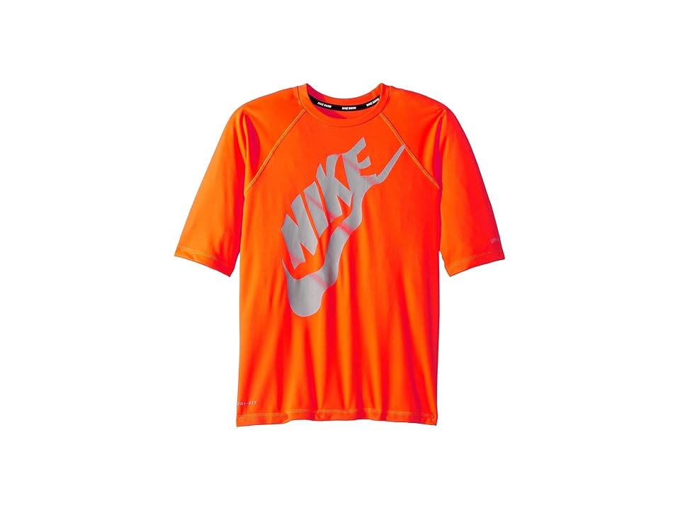 

Nike Kids Solid Half Sleeve Hydroguard (Big Kids) (Hyper Crimson) Boy's Swimwear