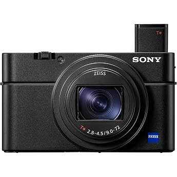 Sony RX100 VII Compact Camera (Premium 1 Inch Sensor, 4K Video, 24-200 mm F2.8-4.5 ZEISS Zoom Lens, Eye Auto Focus for Humans