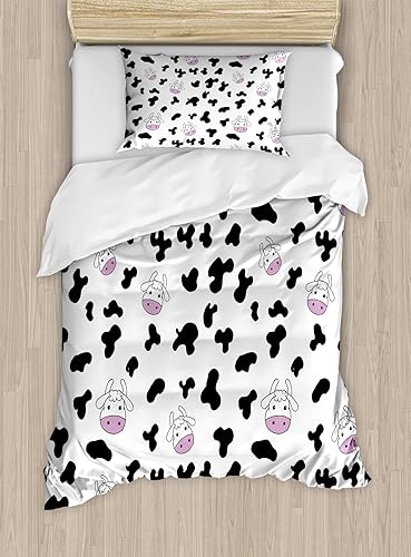 Miniatura 55 de Ambesonne Juego de funda de edredón de baloncesto, silueta de jugador de baloncesto, promoción de campeonato de competencia de atleta, juego de ropa