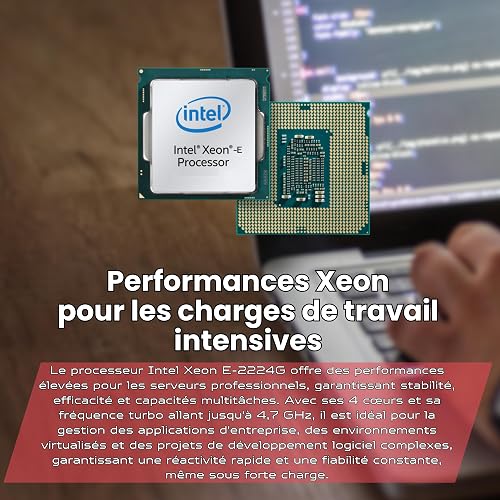 Lenovo ThinkSystem ST50 Serveur - Intel Xeon E-2224G CPU, 16 Go ECC RAM, SSD 2 × 1 to, Win Server 2025 Standard (Reconditionné) - 5
