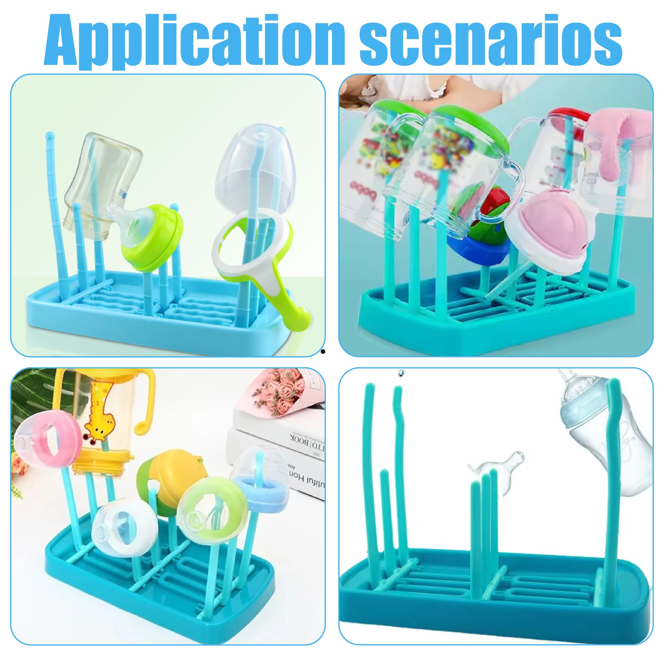 1 PCS scola borracce scolabottiglie scola biberon scolabottiglie per borracce porta biberon per tappi di bottiglie capezzoli accessori per bicchieri