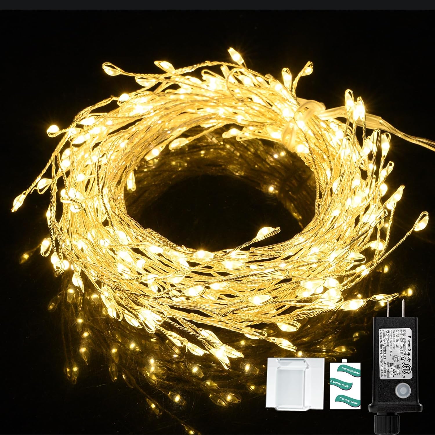 Fairy Lights Plug in,Dailyart 200 Led Fairy String Lights