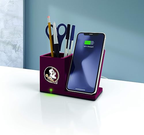 Miniatura 107 de SOAR NCAA - Soporte de carga inalámbrico unisex para teléfono celular y organizador de escritorio