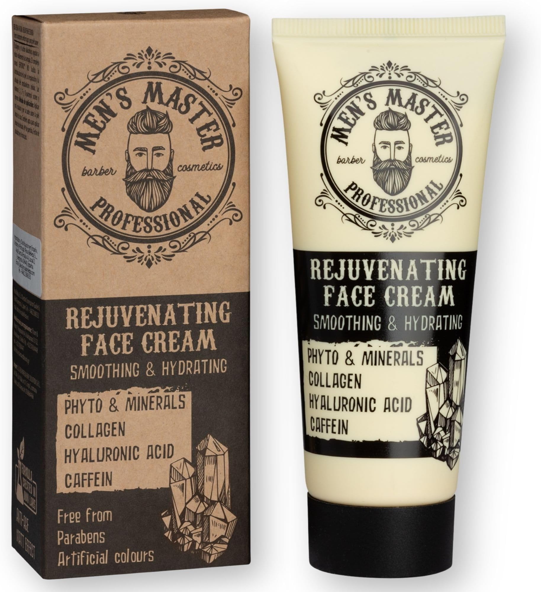 Men's Master Anti-Wrinkle Cream for Men | Anti-Aging with Hyaluronic Acid, Collagen, and Vitamin C | Visable Wrinkle Reduction | Deep Hydration and Firming Effect | Daily Facial Care | 75 ml