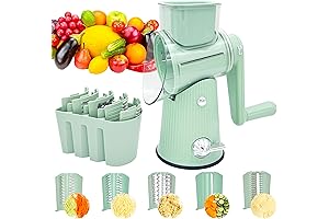 5 in 1 Rotary Cheese Grater and Vegetable Slicer
