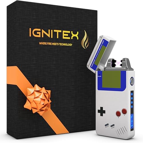 IGNiTeX - Encendedor eléctrico - Encendedor USB recargable con indicador de batería LED - Encendedor de arco de plasma sin llama a prueba de viento