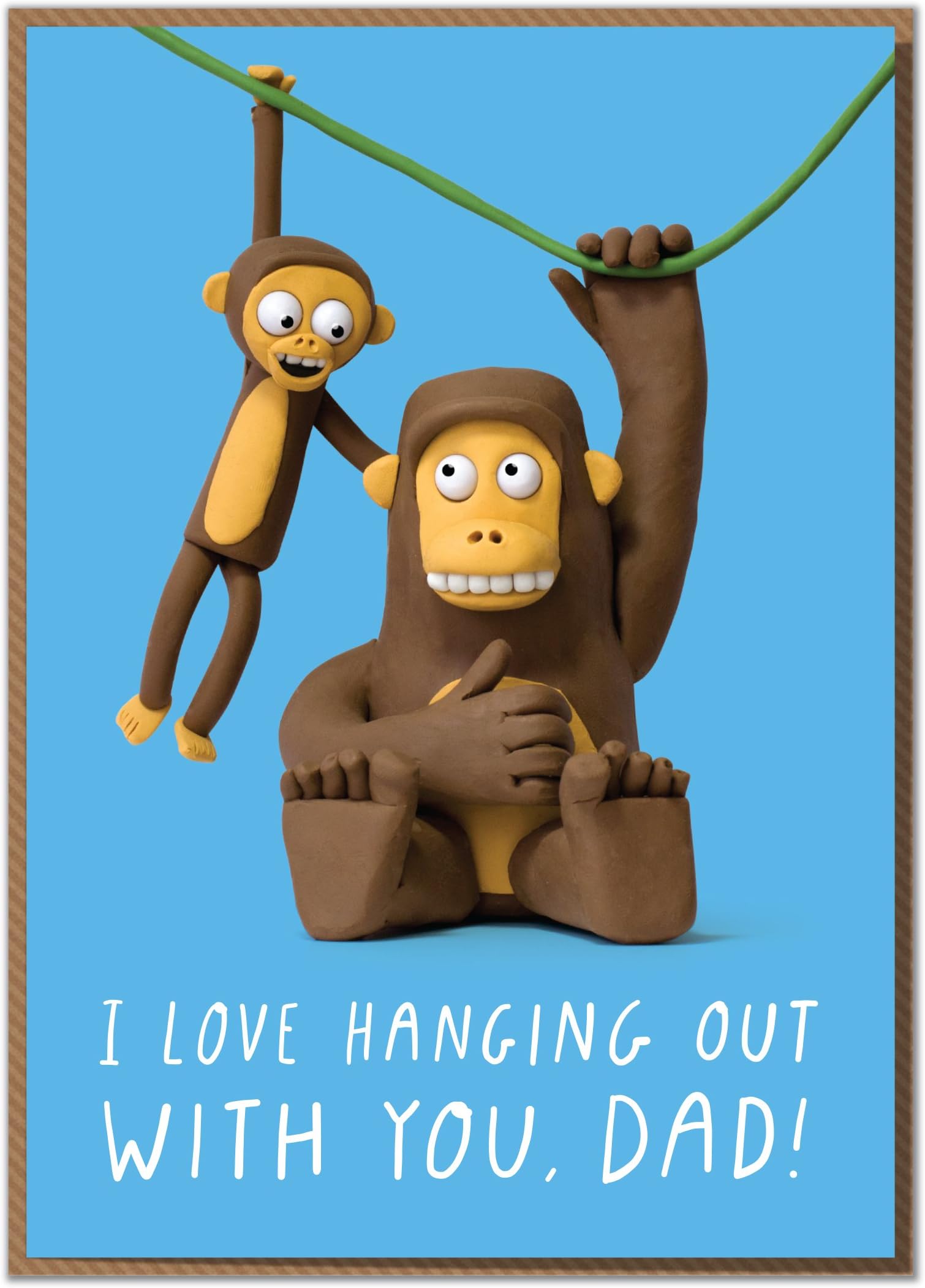 "I Love Hanging Out with You, Dad!" Dad Birthday or Father's Day Card
