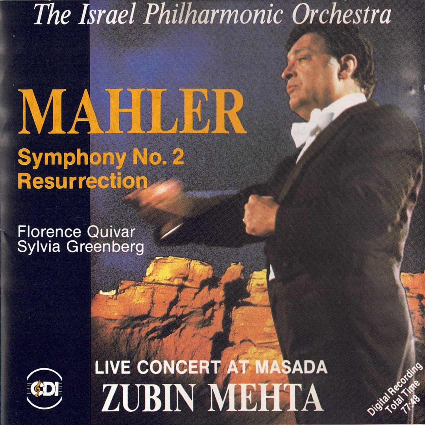 Mahler: Symphony No.2 Resurrection, Live Concert at Masada [Audio CD]