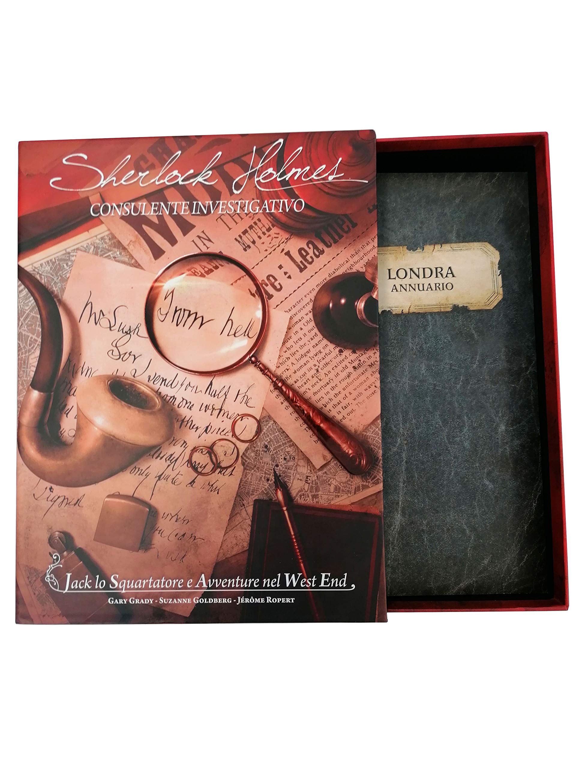 Asmodee – S. HOLMES: JACK LO SQUARTATORE E AVVENTURE NEL WEST END – Gioco | Gioco da Tavolo Investigativo e Collaborativo di Risoluzione Casi – 1-8 Giocatori – 14+ Anni – 90+ Minuti – Edizione Italiana