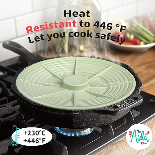 Miniatura 2 de Tapa universal de silicona de grado alimenticio de 7 a 12 pulgadas, resistente al calor, funda de varios tamaños para ollas, sartenes, sartenes y