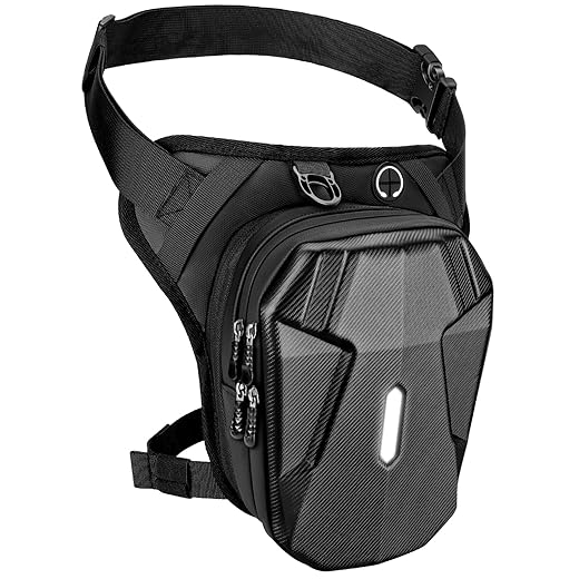 Thigh Bag, Motorcycle Leg Bag for Men Women, Drop Leg Bag with Removable Leg Straps, Multifunctional Gear Bags for Cycling Hiking Camping Fishing Travel Outdoor