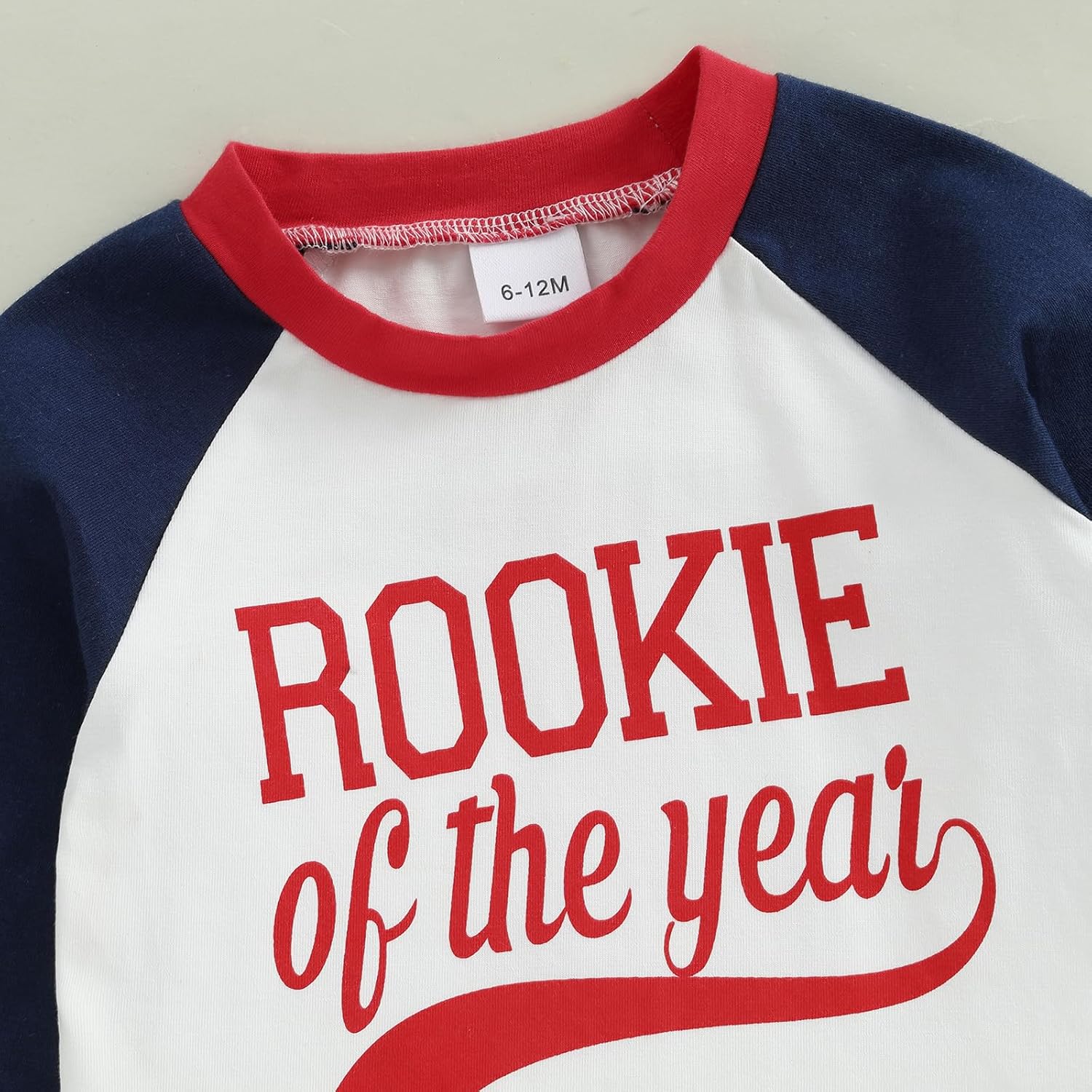 Baby Boys First Birthday Outfit Rookie of the Year Baseball Shirt and Striped Pants Set 1st Birthday Clothes - Image 2