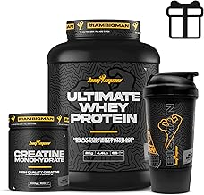 BigMan Ultimate Whey Protein Pack 2 kg + Creatine 300g + Shaker PRO | Strength, Endurance | Muscle Mass | Muscle Toning | Sports Recovery (2 Kilos, Cookies)