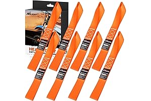Nilight 8-Piece Soft Loop Heavy-Duty Soft Tie Down Straps