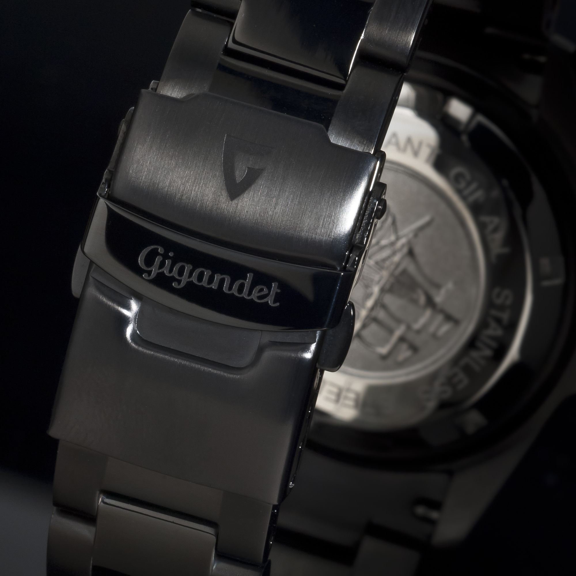 Gigandet Reloj de Hombre Automático Sea Ground Reloj de Buceo Analógico Correa de Acero Negro G2-010