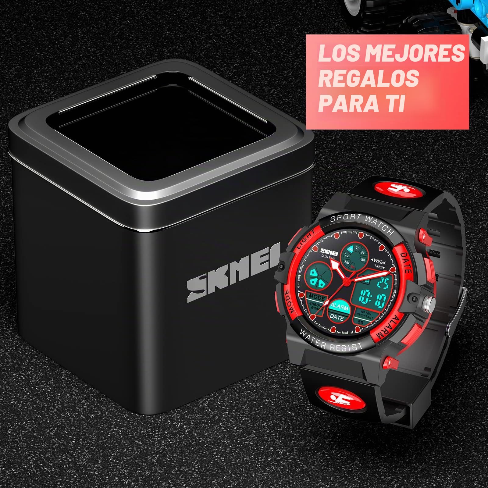 Dislocati Reloj Despertador Digital LED Multicolor Impermeable para niños – Regalos & Juguetes niños