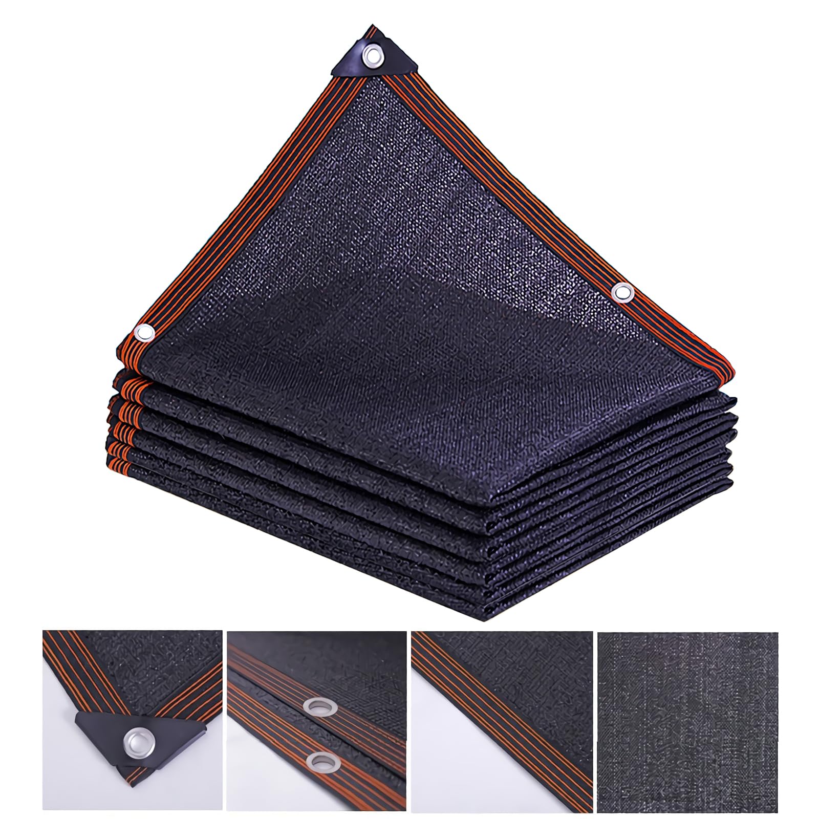 MQXYLF Rete Ombreggiante 5x5 Metri,Telo Telone Recinzioni Giardino,Anti-UV 90%-95%,Balconi Rete Ombra Privacy Frangivita Frangisole,per Terrazzo Balcone Giardino Piscina e Serre