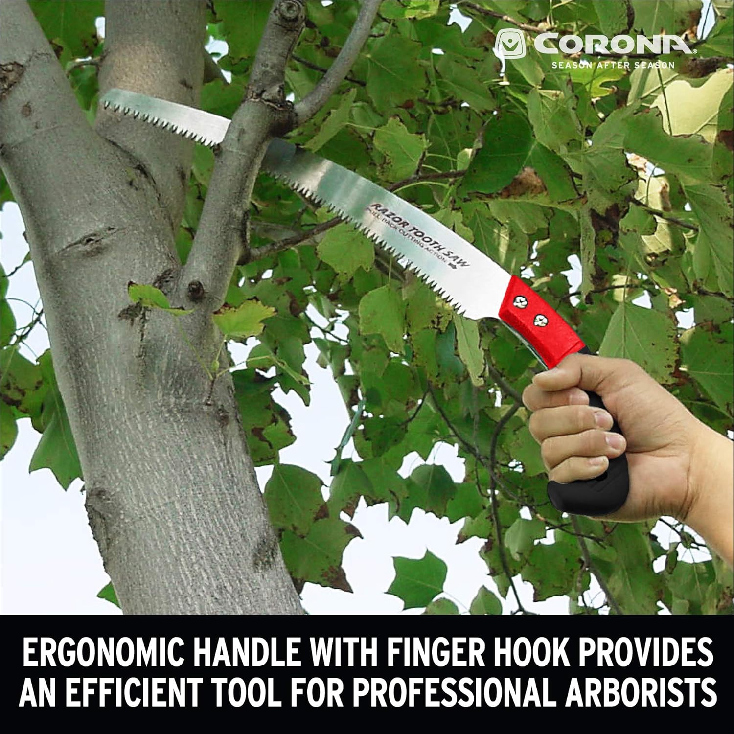 Corona Tools 13-Inch RazorTOOTH Pruning Saw | Tree Saw Designed for Single-Hand Use | Curved Blade Hand Saw | Cuts Branches up to 7" in Diameter | RS 7120 : Handsaws : Patio, Lawn & Garden