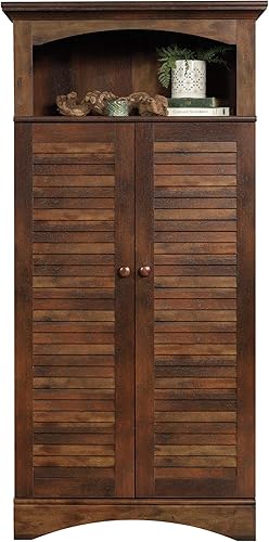 Sauder Harbor View - Armario de almacenamiento, acabado cereza curado