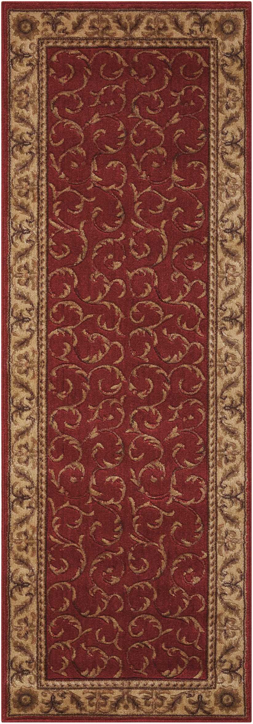 Nourison Somerset Floral Red 2' x 5'9