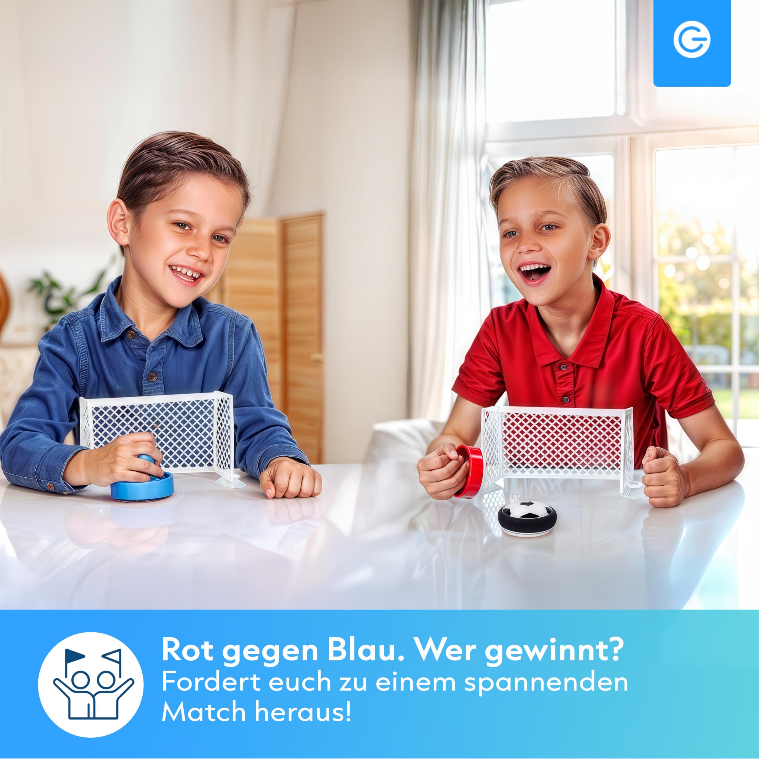 Silvergear® Air Tischfußball Spielset | Mini Tisc Produktbild-Vorschau 3