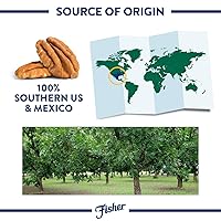 Vista 3 de Fisher Chef's Naturals - Nueces picadas sin sal de 24 onzas en bolsa resellable, nueces crudas sin sal para cocinar, hornear y picar, bocadillos