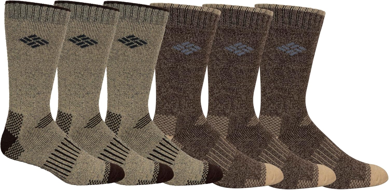 Columbia Men’s Moisture Control Quarter Crew Socks 6-Pack Columbia Men’s Moisture Control Quarter Crew Socks 6-Pack