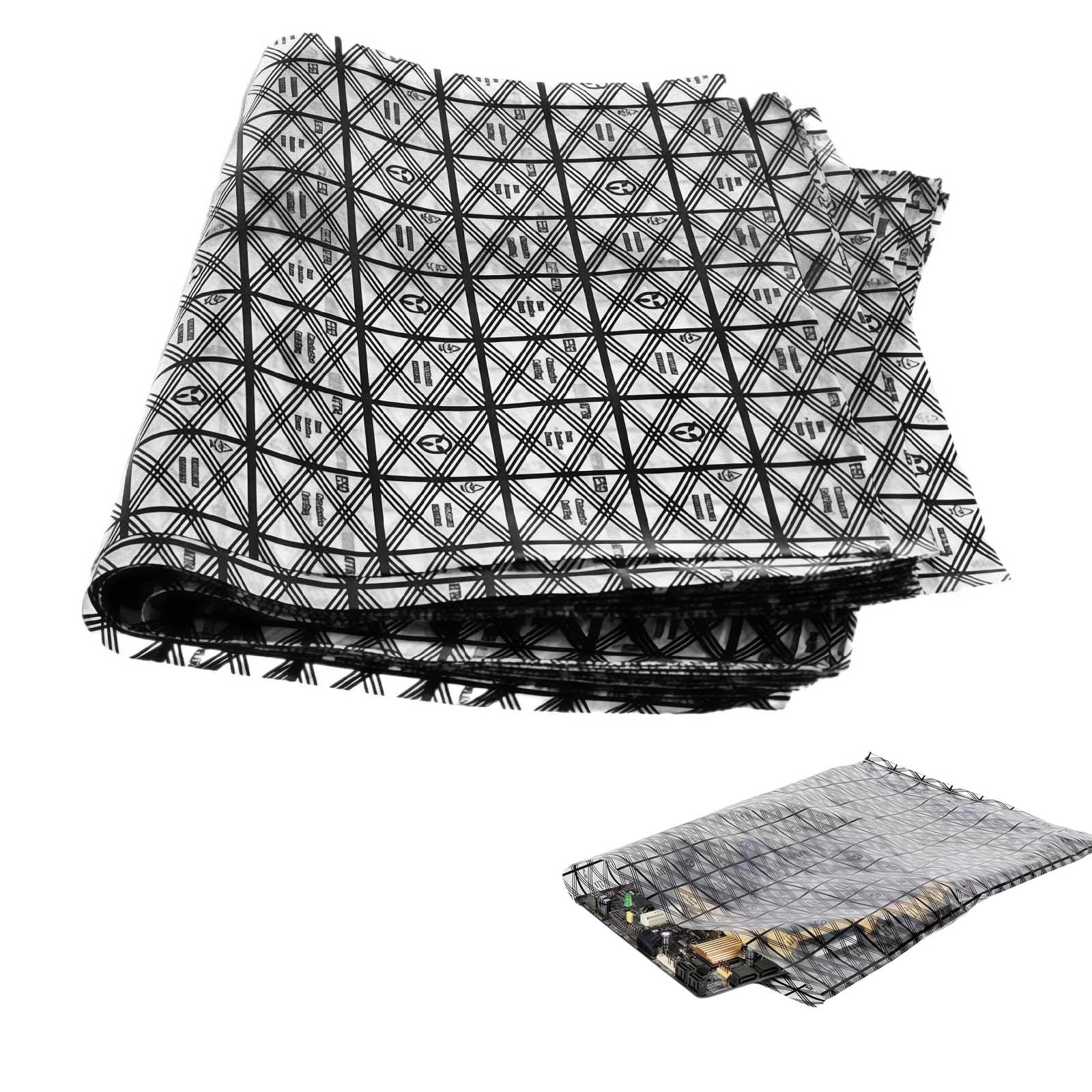 Buste antistatiche schermate 16 pezzi 40x30cm riutilizzabili per componenti elettronici sensibili come hard disk, schede madri, CPU, GPU, RAM, ideali per archiviazione e trasporto sicuro