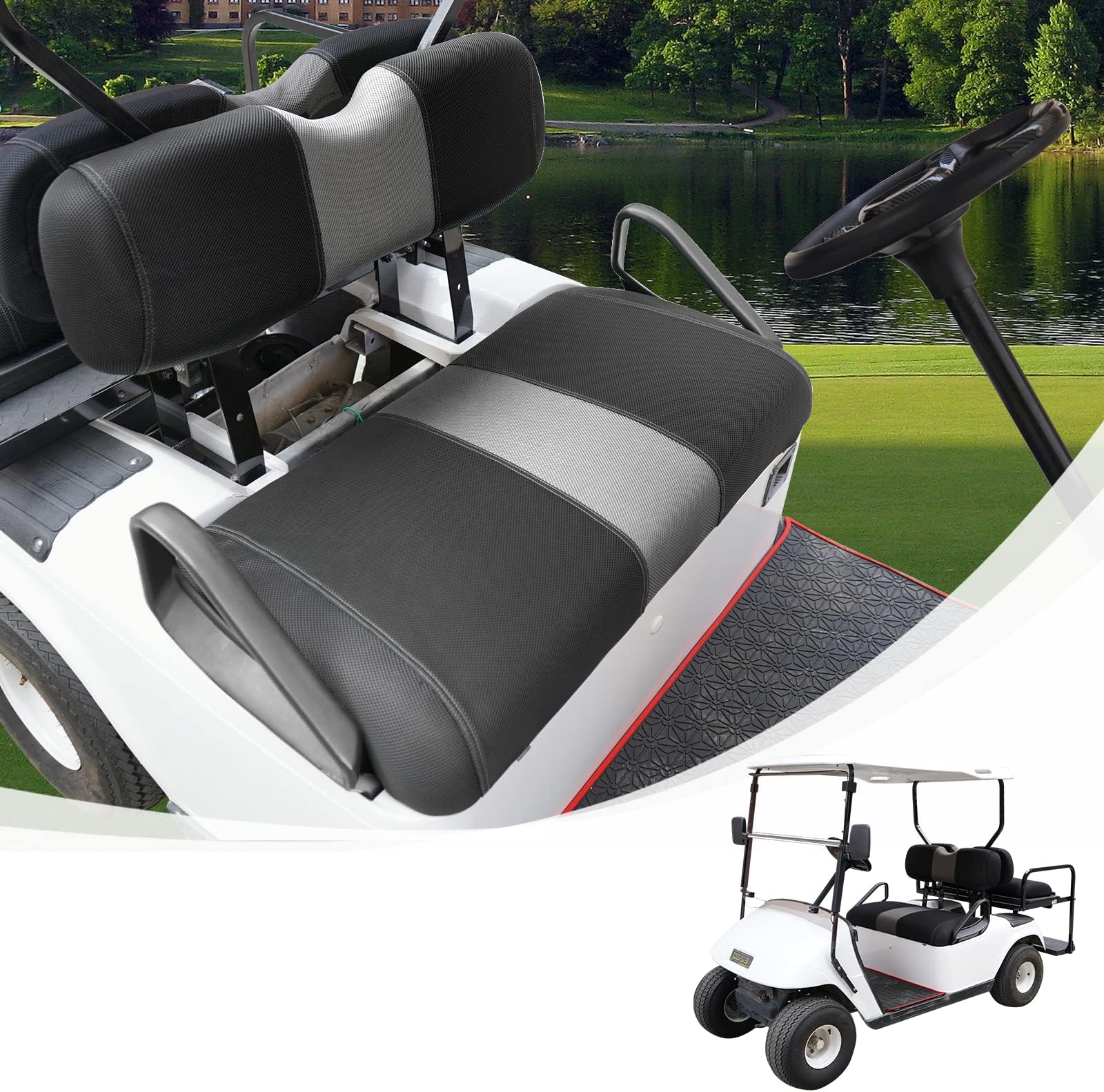 10L0L Golf Cart Seat Dust Cover Waterproof, Dustproof, SunProof Seat Protector