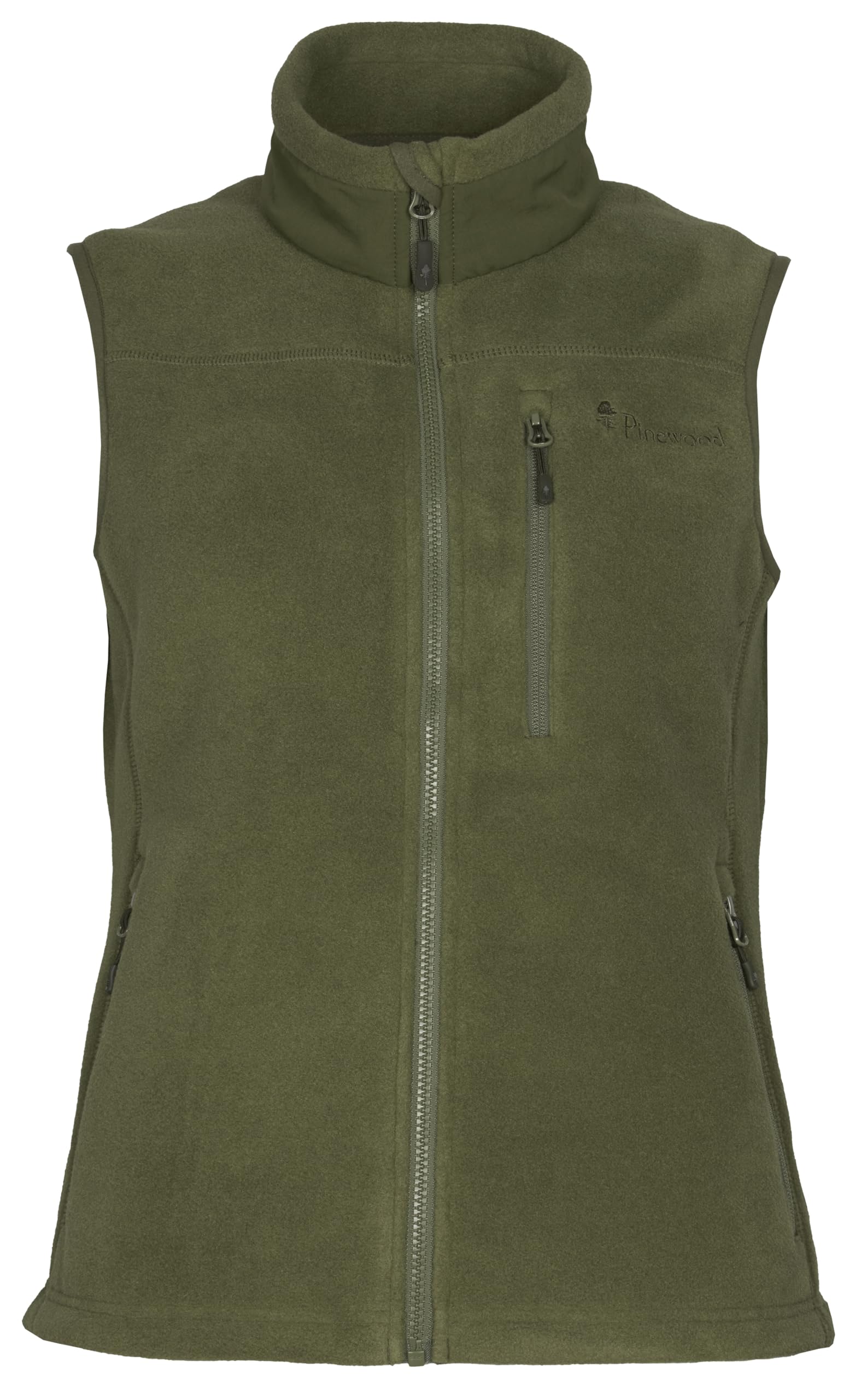 Pinewood Chaleco Forro Polar Mujer - Chaleco de Mujer de Forro Polar - Chaqueta Sin Mangas Mujer Fabricado 100% con Restos de Telas - Chaqueta Mujer Invierno para Caza y Senderismo al Aire Libre