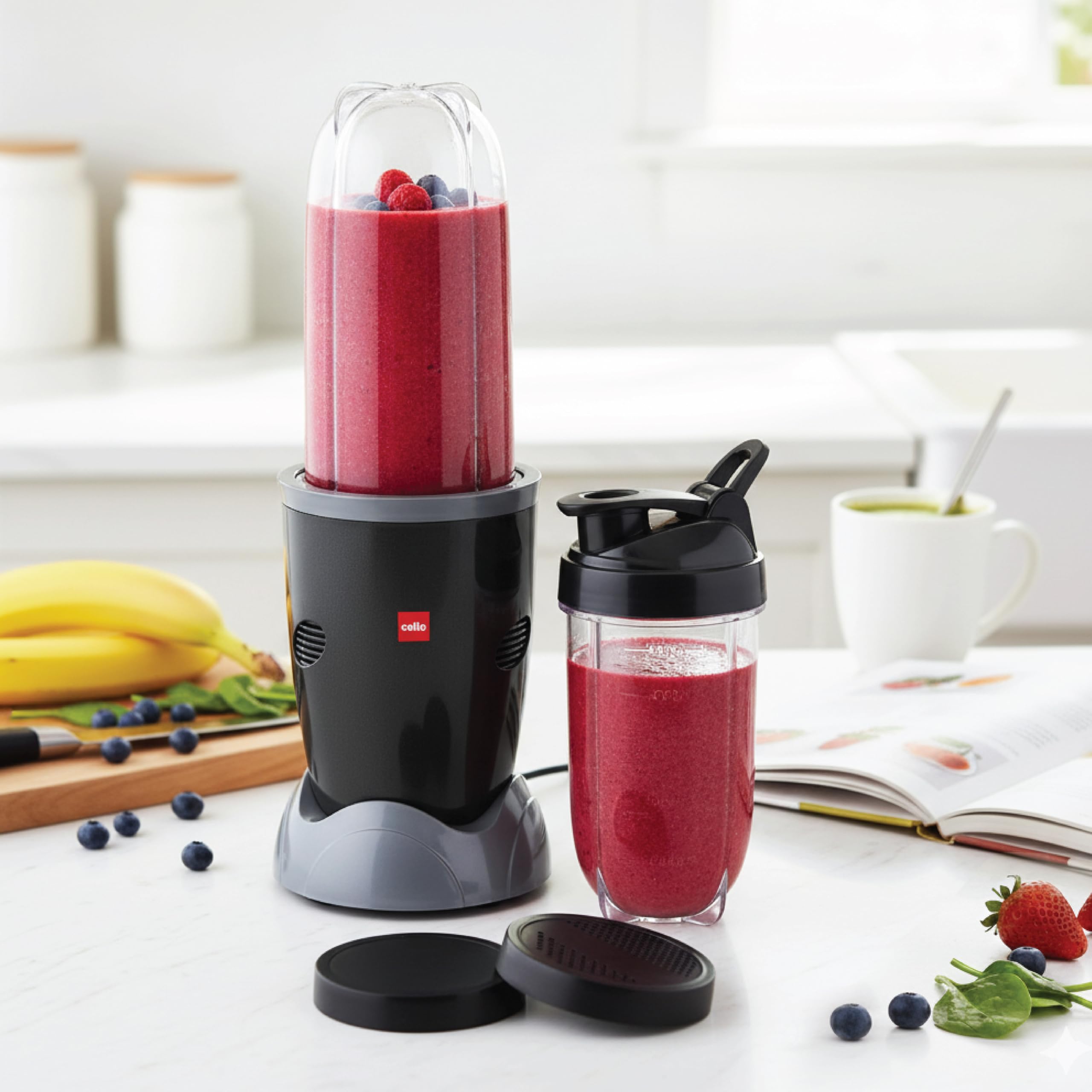 Cello Trion Nutri Max Pro 2J Juicer Mixer Grinder 500W, Black | 1 Blended Jar 500ml + 1 Sipper Bottle 500ml, Copper Motor | Juicer Mixer Grinder For Kitchen | 2 Years Manufacturing Defects Warranty-image-39