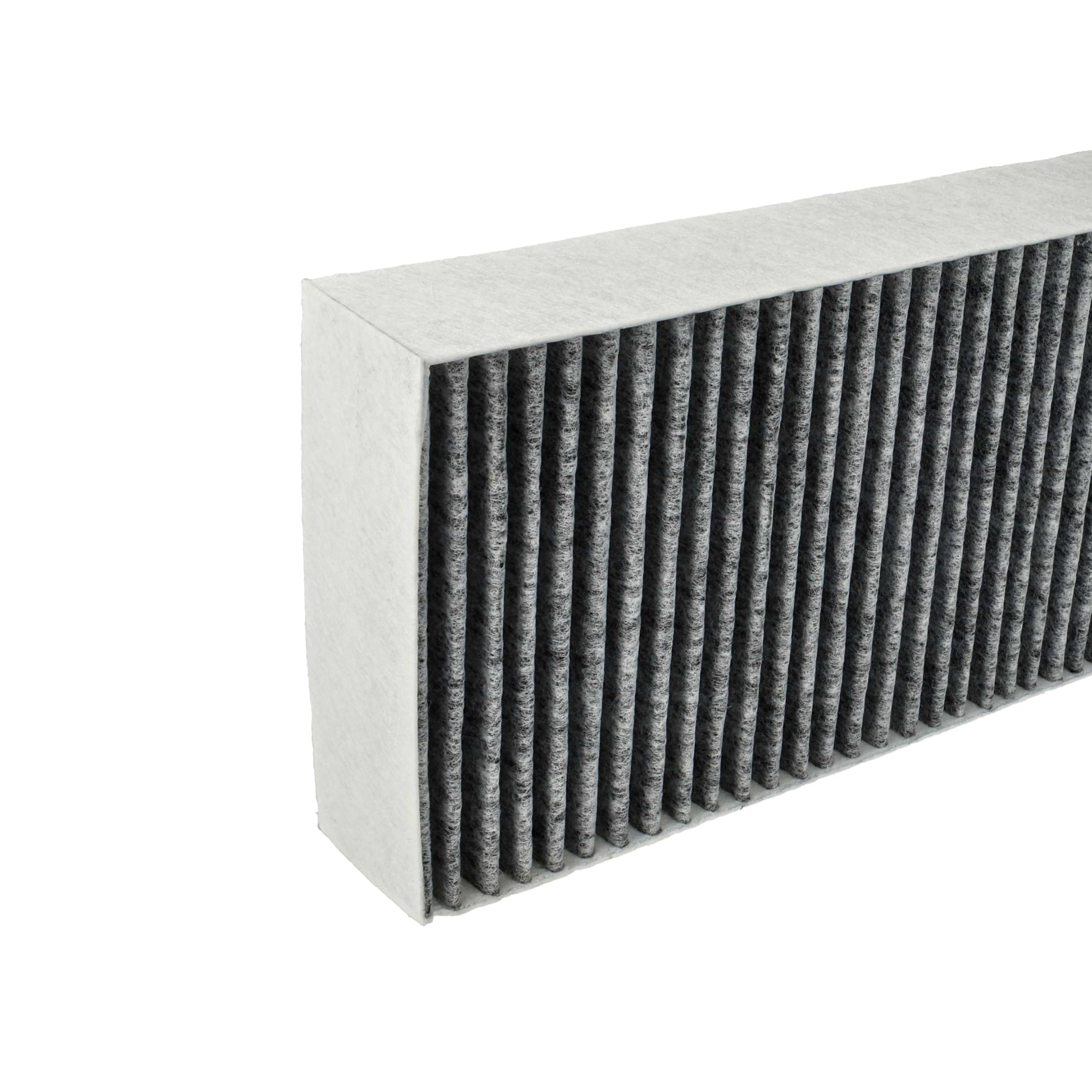 vhbw 6 x filtr z węglem aktywnym zastępuje Bora BAKFS-002, BAKF-001, BAKFS do okapów kuchennych - 34 x 12,2 x 4,25 cm