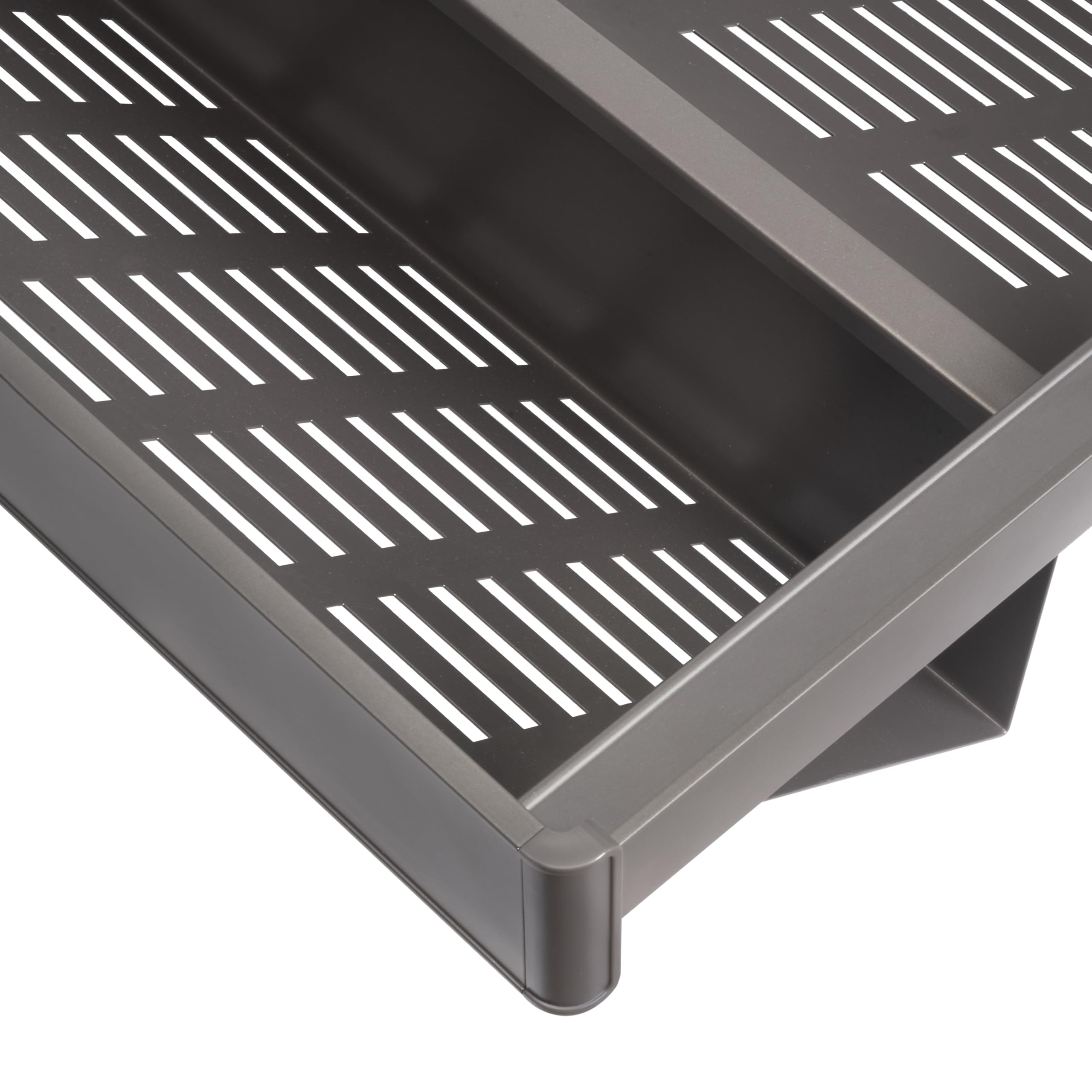 Emuca - Kit de cajón zapatero extraíble para armarios Quartz, regulable, módulo 700mm, Acero, aluminio y plástico, Titanio