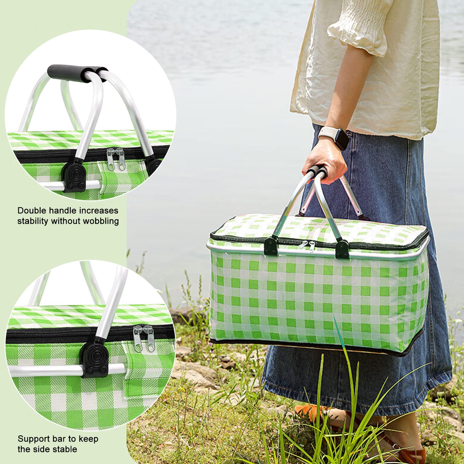 Grand panier en rotin / Panier de récolte / Panier de ferme / Panier vintage / P