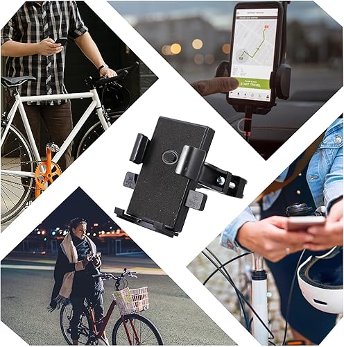 Miniatura 6 de Aluminum Alloy Bike Phone Mount Anti-Shake Handlebar Holder Stable Motorcycle Cellphone Stand Compatible with iPhone and All Smartphones