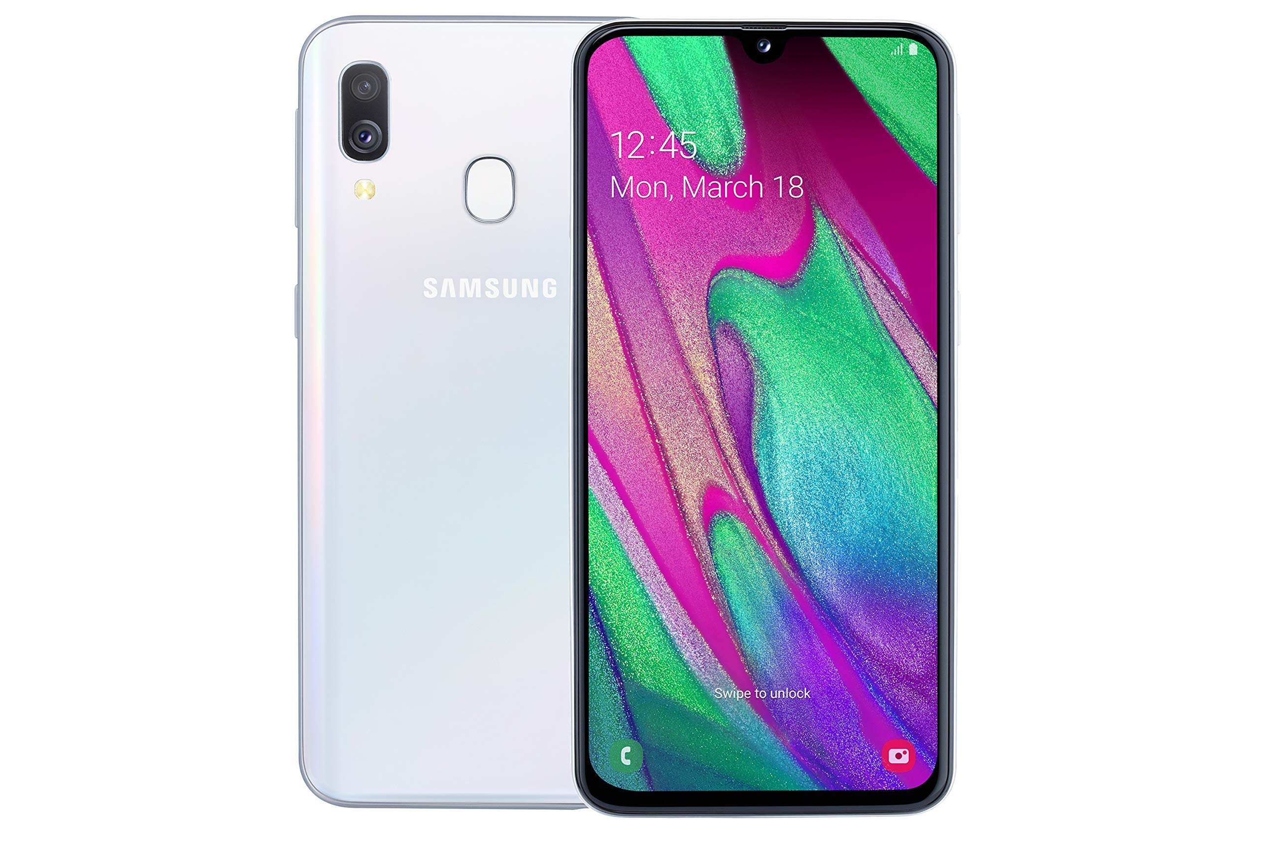 schermo cellulare samsungan a40 white 64gb refurbished