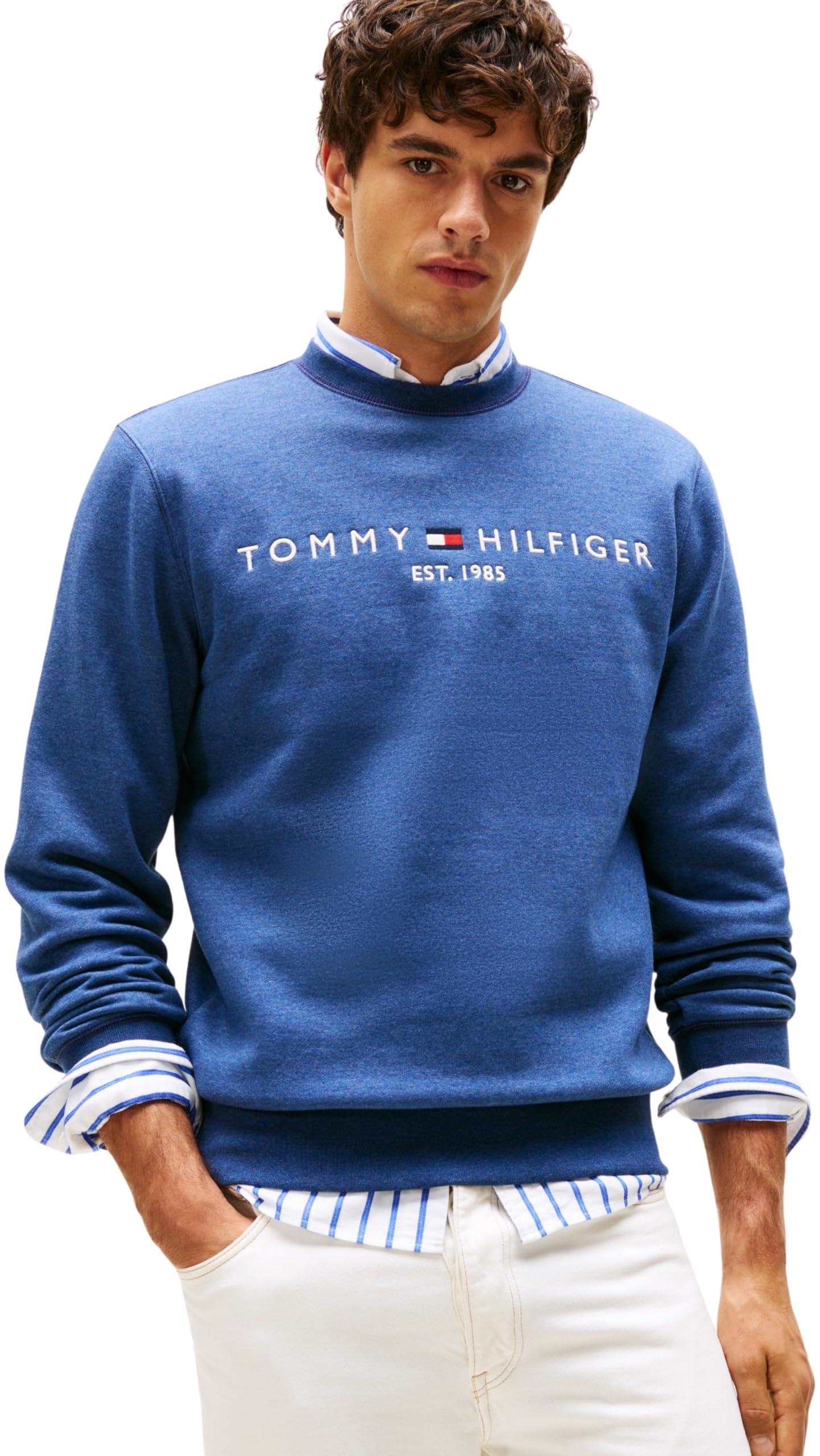 Tommy Hilfiger Sudadera Hombre Tommy Logo sin capucha — view 21